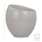 Armen Living Moonstone Medium Indoor or Outdoor Planter in Gray Concrete LCMHSMPLGR - alternate 2